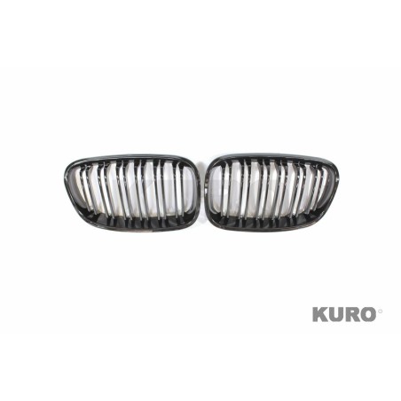 BMW F20 1 SERIES PRE-LCI DOUBLE SLAT BLACK grille - BLAK BY CT CARBON