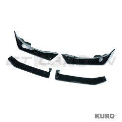 BMW X6 G06 2023+ LCI gloss black splitter - V1