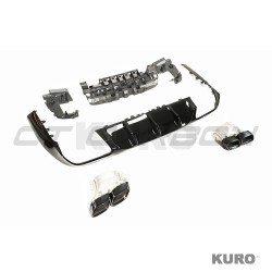 MERCEDES C238 2017-2020 E-CLASS coupe QUAD TIP dyfuzor