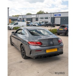 MERCEDES C-CLASS & C43 W205 coupe gloss black zderzak tylny listwa