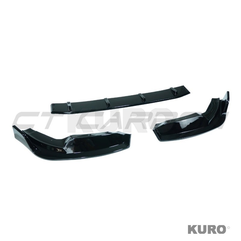 BMW X3M/X4M F97/F98 2017-2021 gloss black splitter - V2