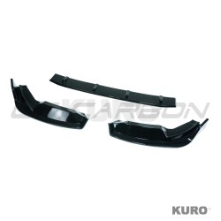 BMW X3M/X4M F97/F98 2017-2021 gloss black splitter - V2