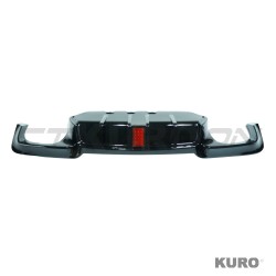 BMW 5 SERIES F10/F11 2011-2017 gloss black dyfuzor - QUAD TIP & LED