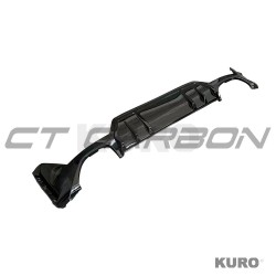BMW G20/G21 3 SERIES LCI 340I gloss black dyfuzor tylny (SQUARE EXHAUST)