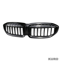 BMW 3 SERIES G20/G21 2022+ LCI gloss black grill - pojedyncza listwa
