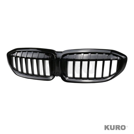 BMW 3 SERIES G20/G21 2022+ LCI gloss black grill - pojedyncza listwa