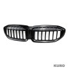 BMW 3 SERIES G20/G21 2022+ LCI gloss black grill - pojedyncza listwa
