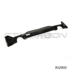 BMW G20/G21 3 SERIES 2022-2024 gloss black LCI dyfuzor (ROUND TIPS)