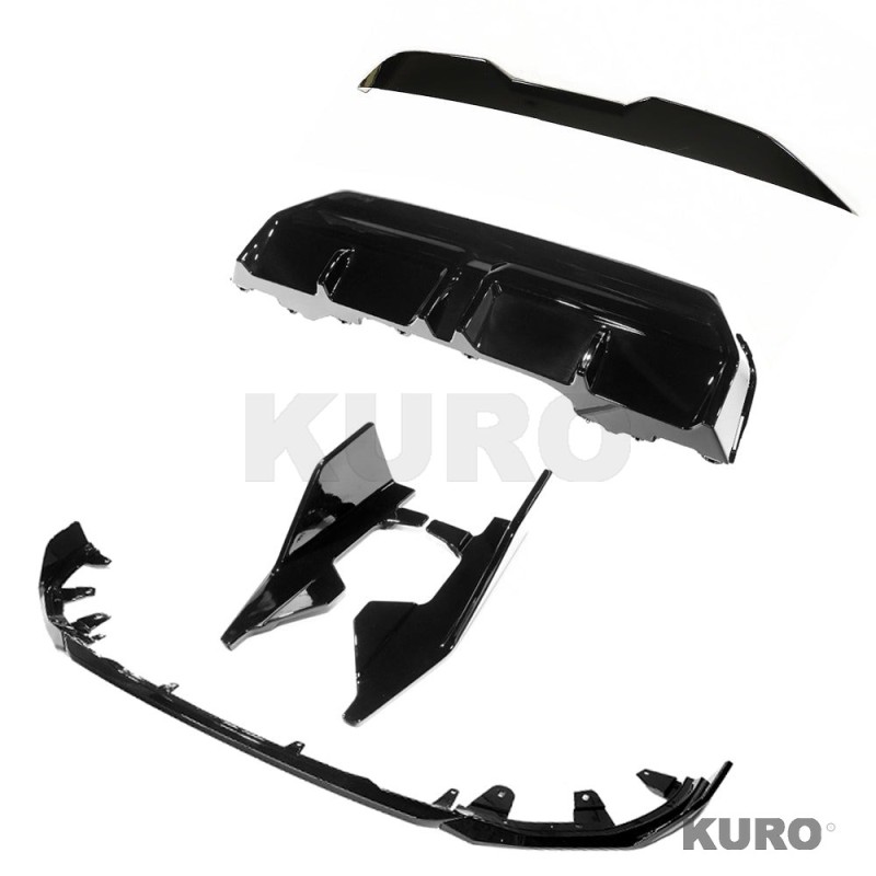 BMW G42 2 SERIES FULL gloss black zestaw - V2