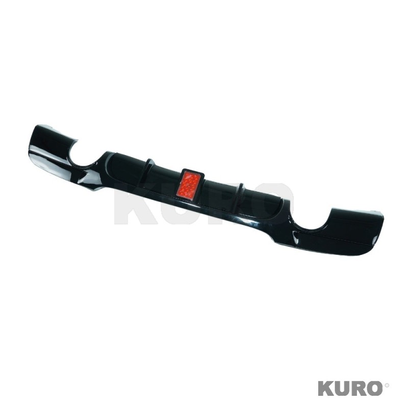 BMW 3 SERIES E90/E91 2005-2011 gloss black LED dyfuzor - DUAL EXIT