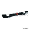 BMW 3 SERIES E90/E91 2005-2011 gloss black LED dyfuzor - DUAL EXIT