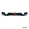BMW 3 SERIES E90/E91 2005-2011 gloss black LED dyfuzor - DUAL EXIT