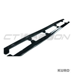 BMW E90/E91 3 SERIES 2005-2013 gloss black progi boczne - V1