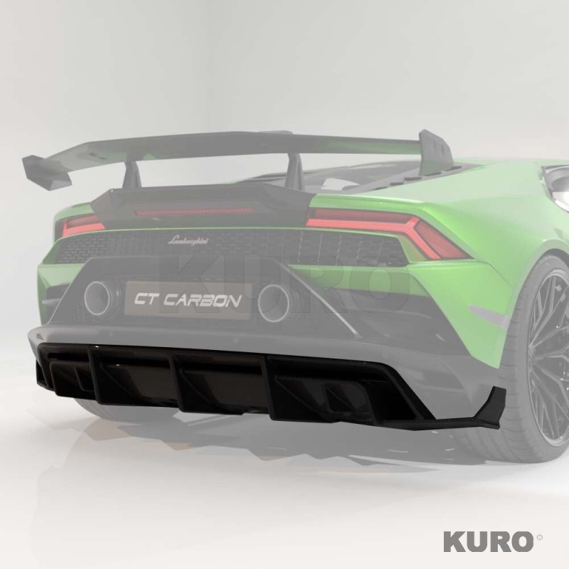 LAMBORGHINI HURACAN EVO 2019-2023 carbon dyfuzor - CT DESIGN