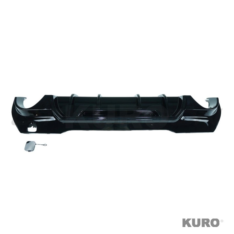 BMW F40 1 SERIES 2019-2024 gloss black dyfuzor - DUAL EXIT - V1
