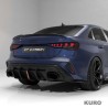 AUDI RS3 8Y 2025+ po liftingu sedan carbon dyfuzor z LED LIGHT - V2 - CT DESIGN