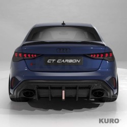 AUDI RS3 8Y 2025+ po liftingu sedan carbon dyfuzor z LED LIGHT - V2 - CT DESIGN