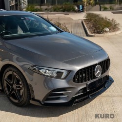 MERCEDES A-CLASS W177 2018-2022 gloss black zderzak przedni wloty