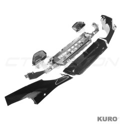BMW G42 2 SERIES 2022+ gloss black dyfuzor z TIPS - V1
