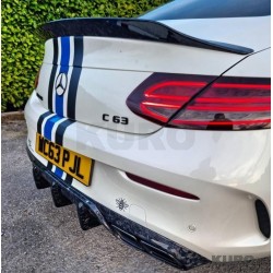 MERCEDES C63/C63S W205 coupe FORGED carbon dyfuzor - BIG FIN