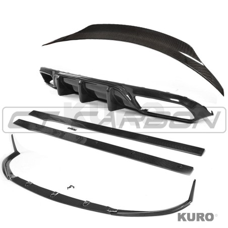 MERCEDES C63 W205 2015-2018 przed liftingiem kabriolet FULL carbon zestaw - V2