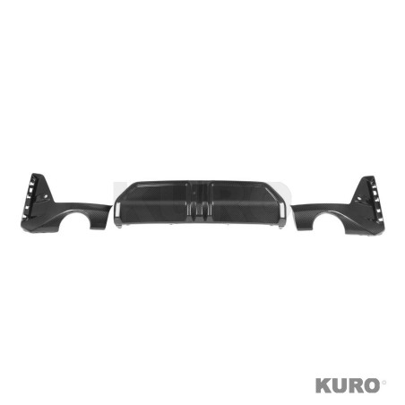 BMW 3 SERIES G20/G21 2022+ LCI carbon dyfuzor - ROUND TIPS - V1