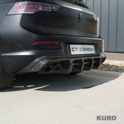 VW GOLF MK8/MK8.5 R/CS 2020+ carbon dyfuzor - CT DESIGN