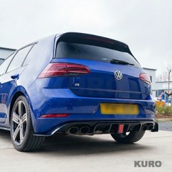 VOLKSWAGEN GOLF R MK7.5 2017-2020 gloss black dyfuzor z LED LIGHT