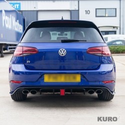 VOLKSWAGEN GOLF R MK7.5 2017-2020 gloss black dyfuzor z LED LIGHT