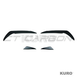 VOLKSWAGEN GOLF GTI/GTD MK7/7.5 2017-2020 gloss black zderzak przedni lotki
