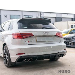 AUDI A3/S3 8V po liftingu sportback 5 DOOR gloss black dyfuzor - V1