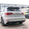 AUDI A3/S3 8V po liftingu sportback 5 DOOR gloss black dyfuzor - V1