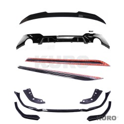 BMW G20 3 SERIES PRE-LCI 2018-2022 gloss black zestaw (ROUND TIPS) - V2