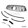 MERCEDES W177/V177 2018-2022 A-CLASS gloss black pakiet przodu