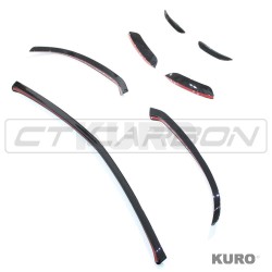MERCEDES W177/V177 2018-2022 A-CLASS gloss black pakiet przodu