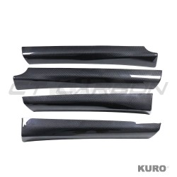 TESLA MODEL 3 2017-2023 carbon wnętrze DOOR PANEL listwa dodatek
