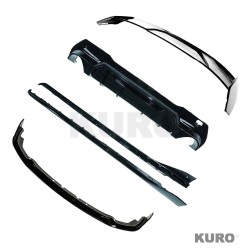 BMW F40 1 SERIES 2019-2024 (DUAL EXHAUST) gloss black zestaw - V1