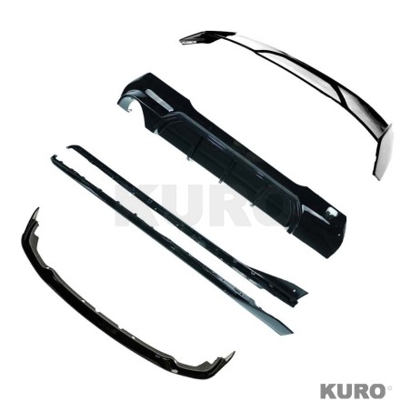 BMW F40 1 SERIES 2019-2024 (SINGLE EXHAUST) gloss black zestaw - V2