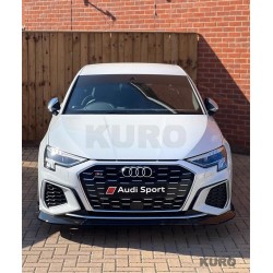 AUDI S3/A3 8Y S-LINE 2020-2025 gloss black splitter