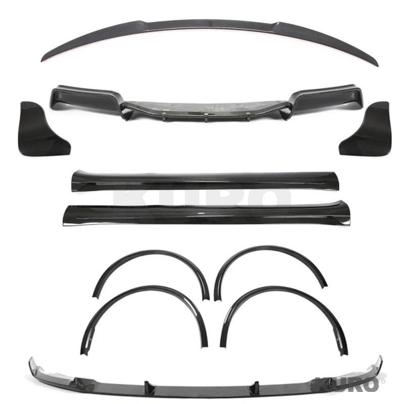 TESLA MODEL Y MK1 2020-2025 carbon pełny zestaw - V1
