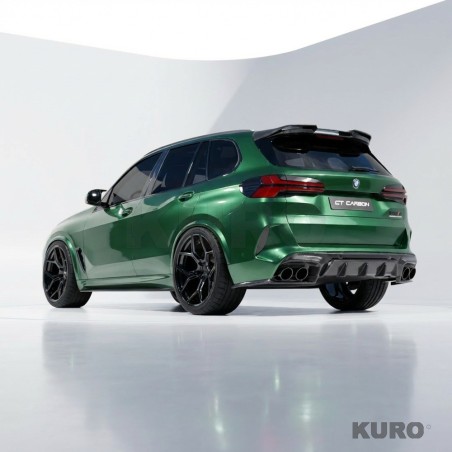 BMW F95 X5M 2019+ carbon dyfuzor z CORNERS - CT DESIGN