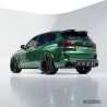 BMW F95 X5M 2019+ carbon dyfuzor z CORNERS - CT DESIGN