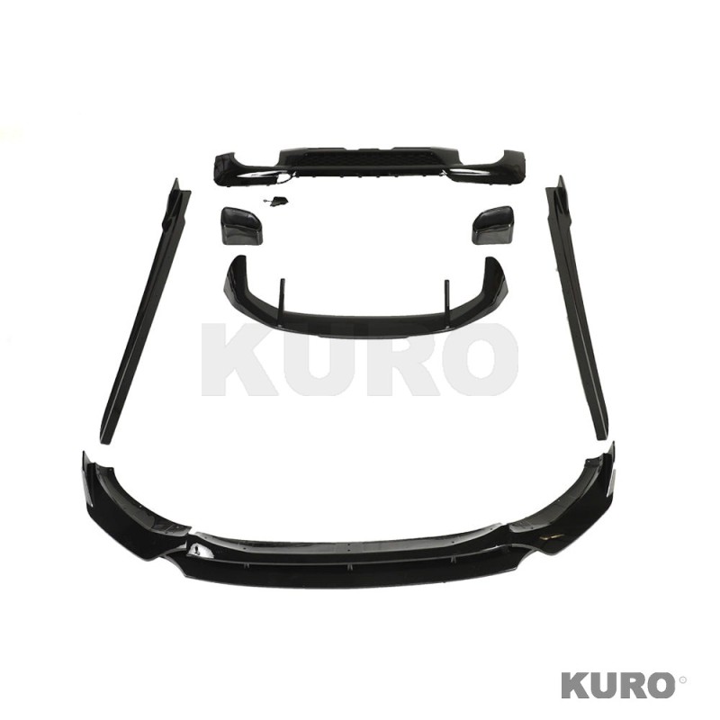 BMW X3 G01 2017-2020 FULL gloss black zestaw z TIPS