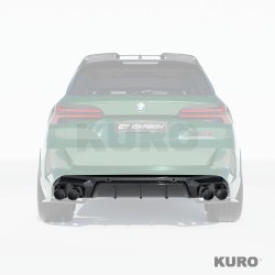 BMW F95 X5M 2019+ carbon dyfuzor z CORNERS - CT DESIGN