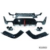BMW 3 SERIES G20/G21 gloss black LCI dyfuzor (ROUND TIPS)