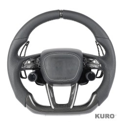 AUDI RSQ8 LEATHER / carbon z SWITCHES FLAT BOTTOM CUSTOM kierownica