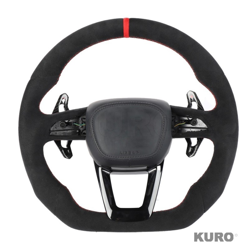 AUDI RSQ8 FULL ALCANTARA FLAT BOTTOM CUSTOM kierownica