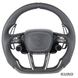 AUDI RSQ8 PERFORATED LEATHER / carbon FLAT BOTTOM CUSTOM kierownica