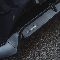 MERCEDES C43 & C CLASS W205 2014-2018 przed liftingiem gloss black splitter - V1