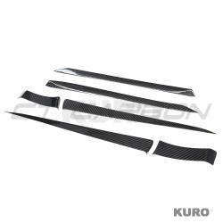 TESLA MODEL S 2021+ po liftingu carbon DOOR listwa dodatek